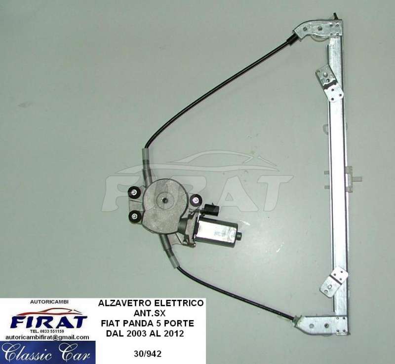 ALZAVETRO ELETTRICO FIAT PANDA 03 - 12 ANT.SX - Clicca l'immagine per chiudere